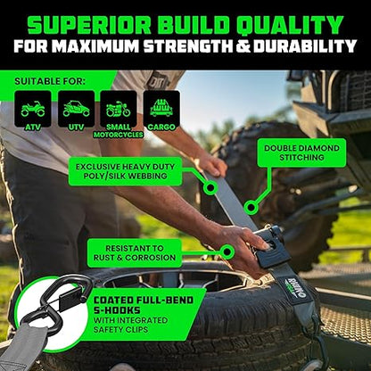 Tightr™ Medium-Duty Retractable Ratchet Straps